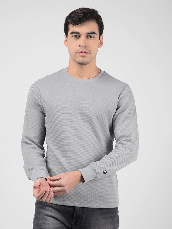 Men's Solid Blue Regular Fit Denim Jacket