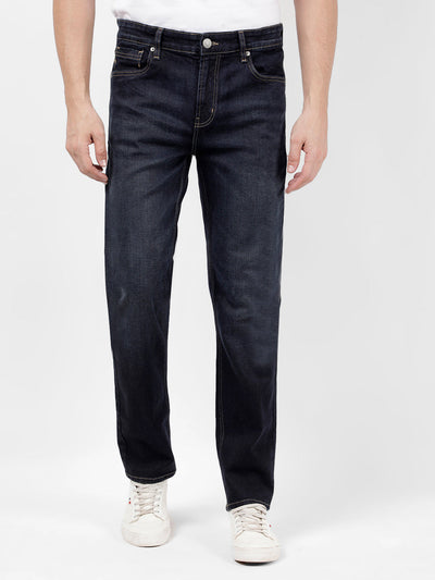 Men's Sustainable Mid Rise Blue Slim Fit Jeans