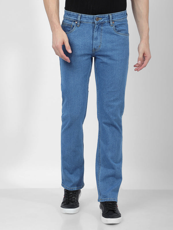 Men's Blue Mid Rise Regular Fit Sustainable Jeans