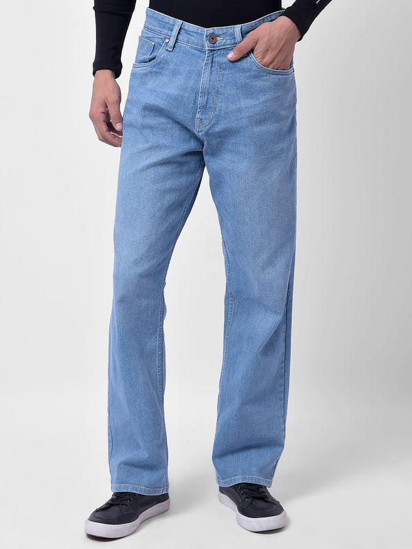 Indo western blue jeans look