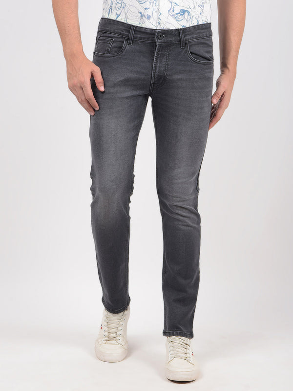 Men's Black Low Rise Skinny Fit Sustainable Jeans