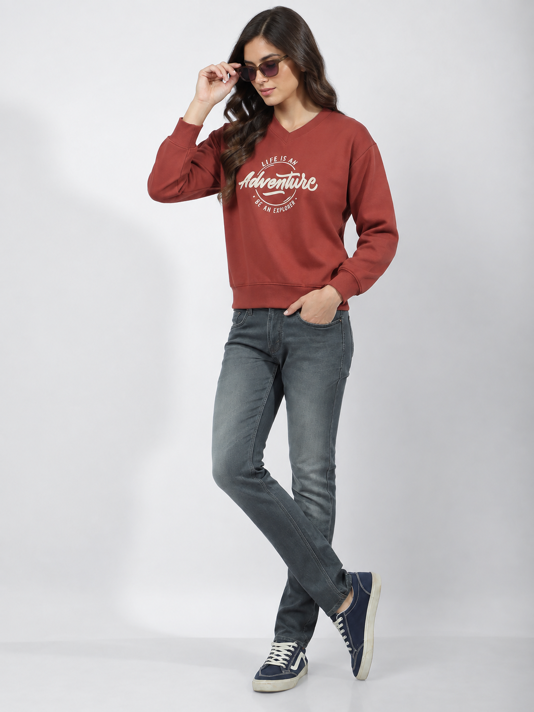 Women's V-Neck Sweatshirts