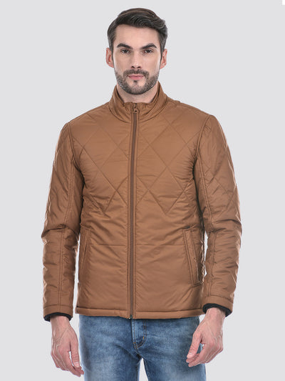 Men's Brown Full Sleeve Jacket