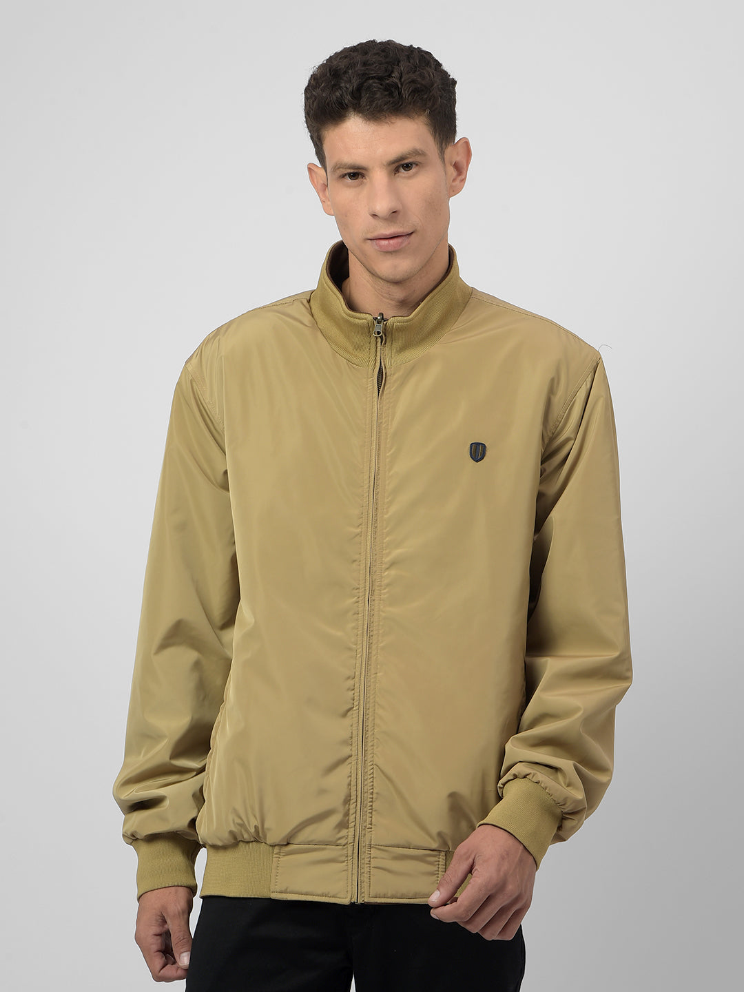 Buy Men's Brown Regular Fit Reversible Non-Quilted Jacket Online