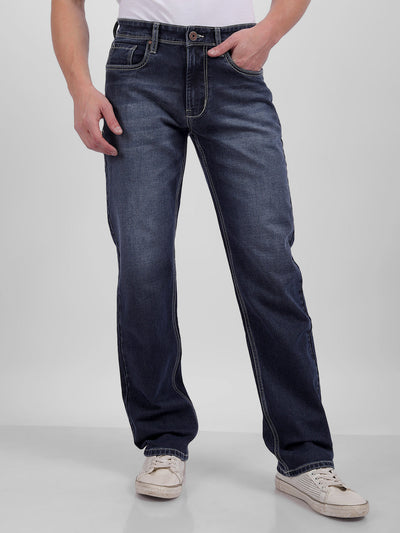 Men's Blue Mid Rise Regular Fit Sustainable Jeans