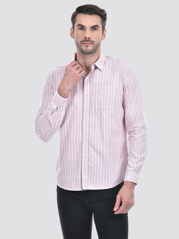 Men's Stripe Pink Slim Fit shirt