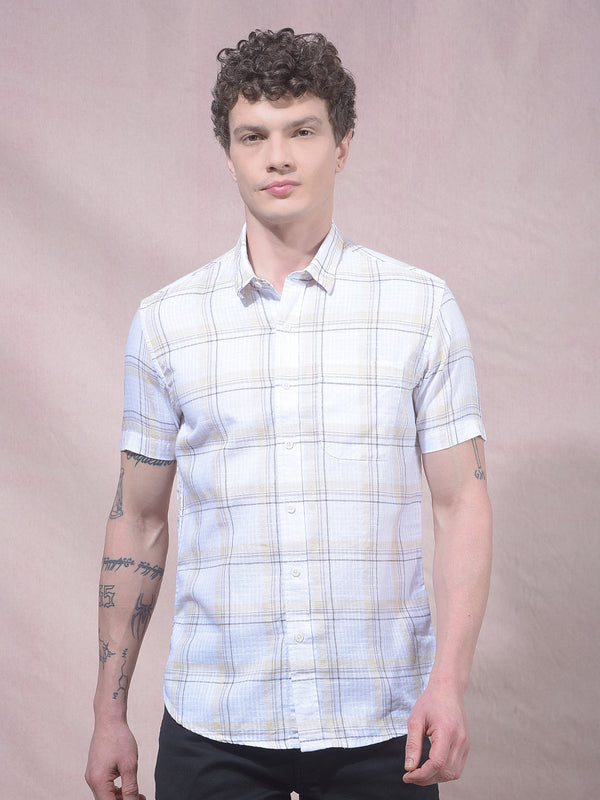 Men's Checks Cotton Slim Fit Shirt