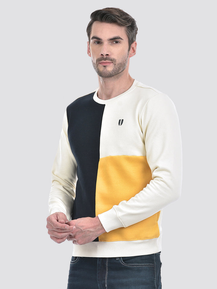 CREAM/DEEP NAVY/MUSTARD
