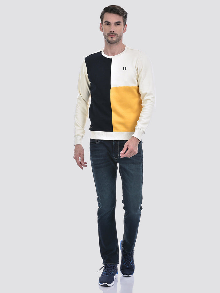 CREAM/DEEP NAVY/MUSTARD