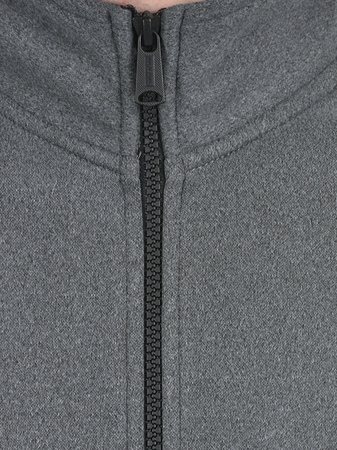 Buy Men's Grey Solid Front Open Zipper Butterlove Sweatshirt