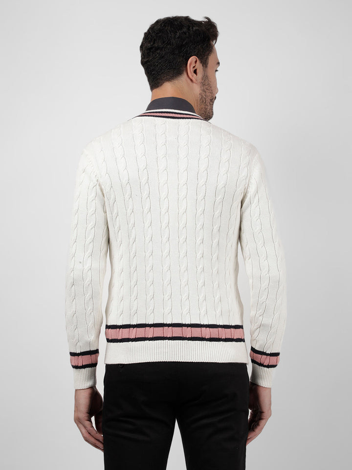 OFF WHITE/NAVY/PINK