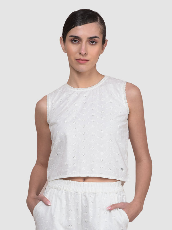 Women's Solid White Regular Fit Shirt